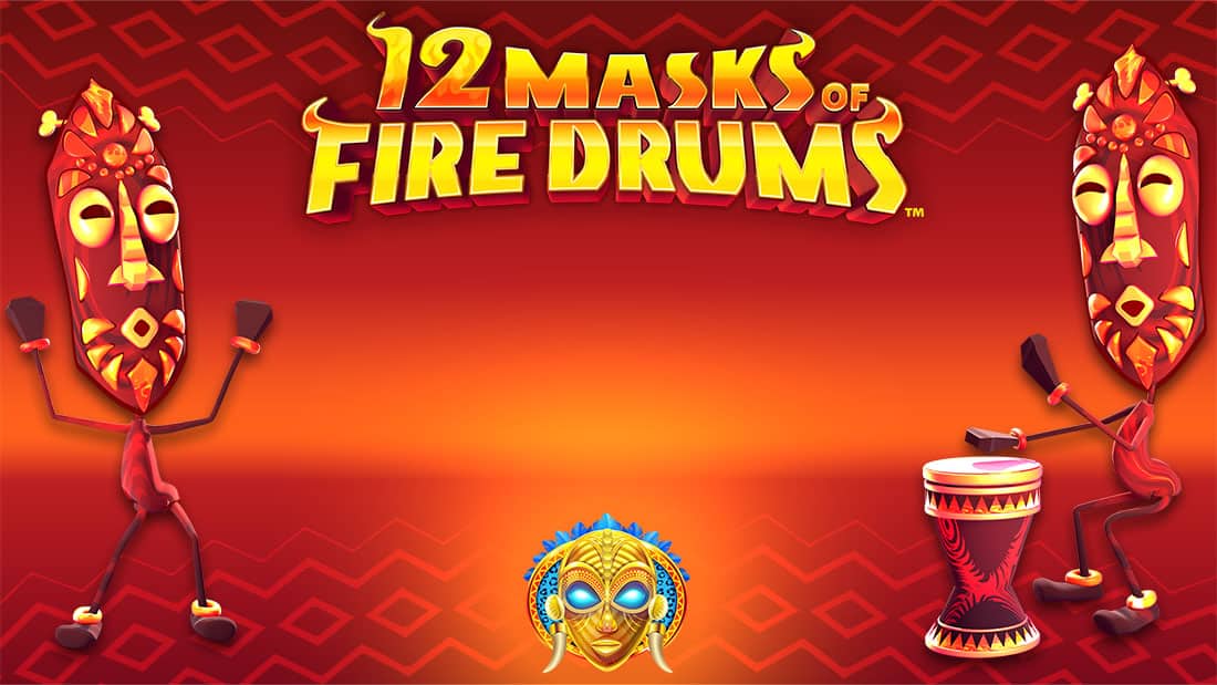 12 Masks of Fire Drums