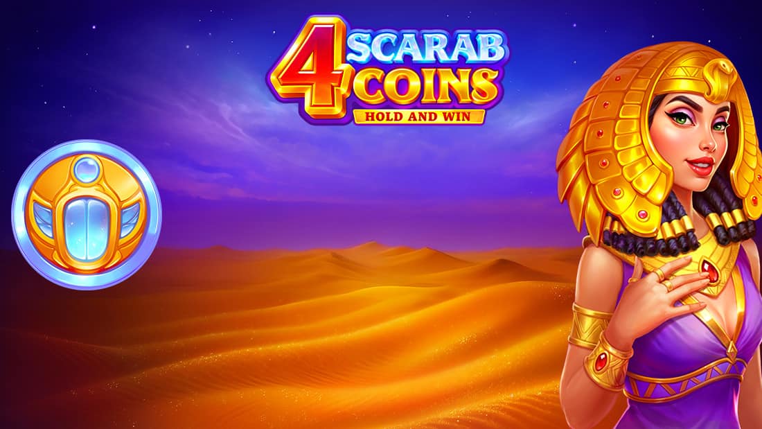 4 Scarab Coins Hold and Win